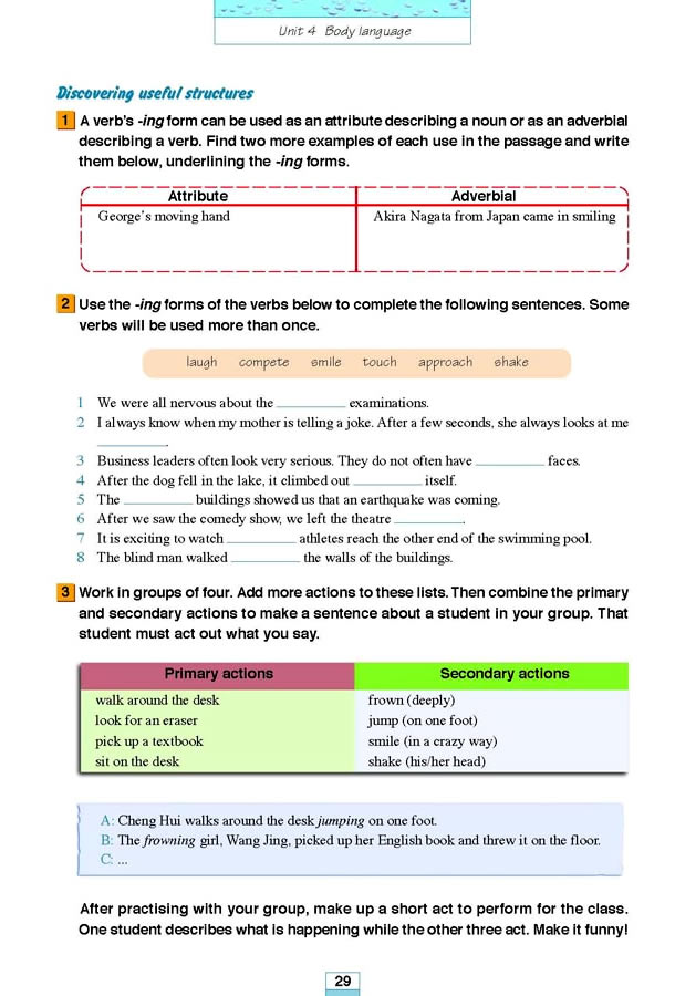 Unit 4Body language_45